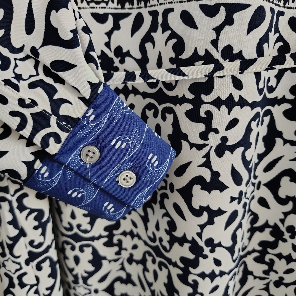 Ann Taylor Loft Floral Mosaic Shirt dress SP - Picture 7 of 12